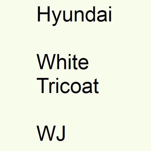 Hyundai, White Tricoat, WJ.